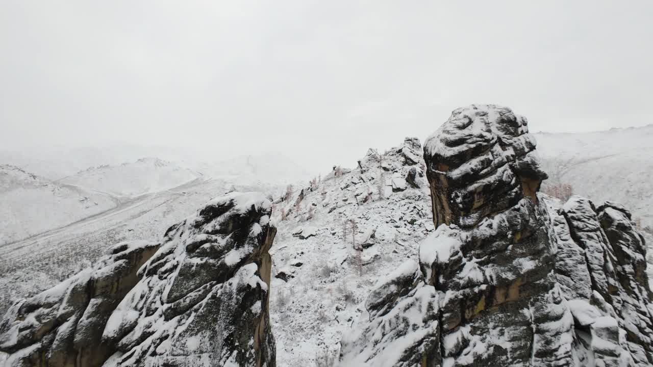 Snow Covered Rocky Mountains