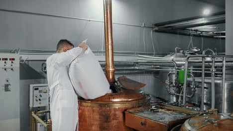 brewing process in a brewery