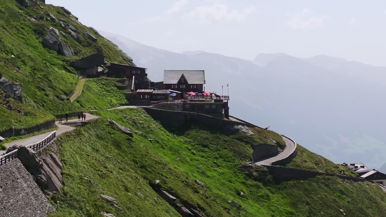 Mountaintop Restaurant with Winding Road