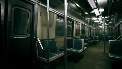 empty public transit subway metro train