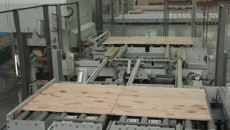 floorboard production in the industrial factory. modern technologies.