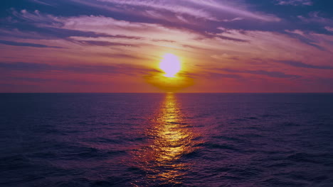 a beautiful sunset over the ocean