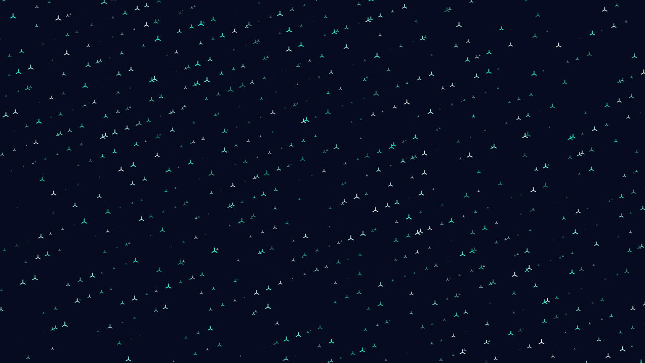 Dark blue background with white dots forming a snowflake pattern. Simple yet striking design creating a winter-themed aesthetic