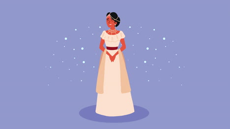 woman in traditional dress