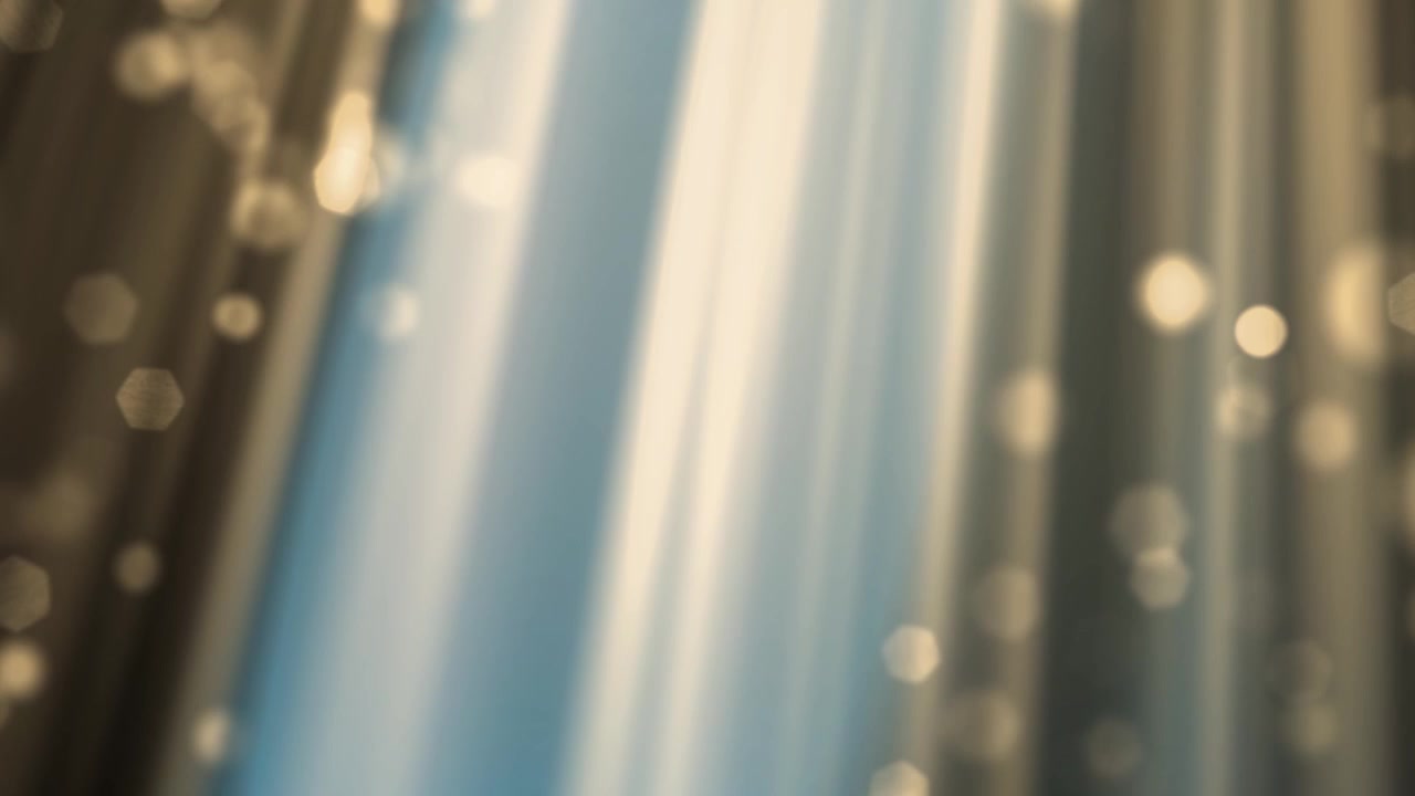 Fasci di luce eterei e sfondo bokeh scintillante
