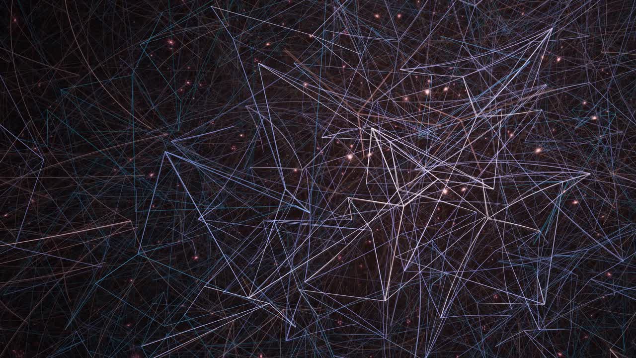 Multi colored line geometry in motion