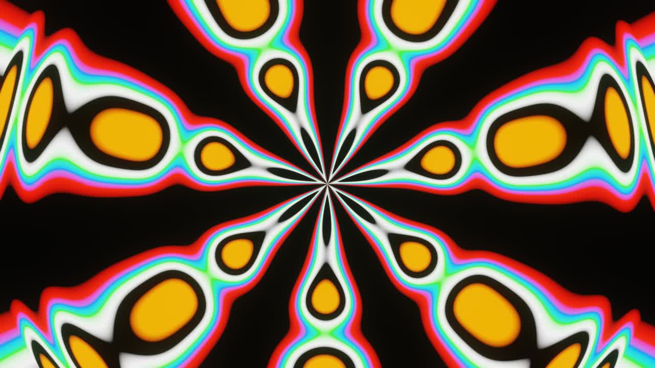 Fundo abstrato de belos raios Loop VJ