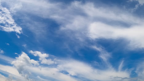 timelapse of moving clouds. this timelapse showcases the rapid movement and transformation of clouds in the sky over a vast landscape