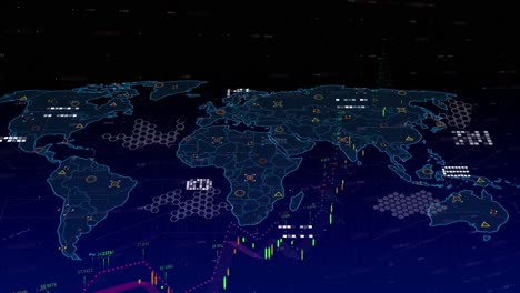 Animación-De-Marcadores-Y-Procesamiento-De-Datos-Sobre-El-Mapa-Mundial