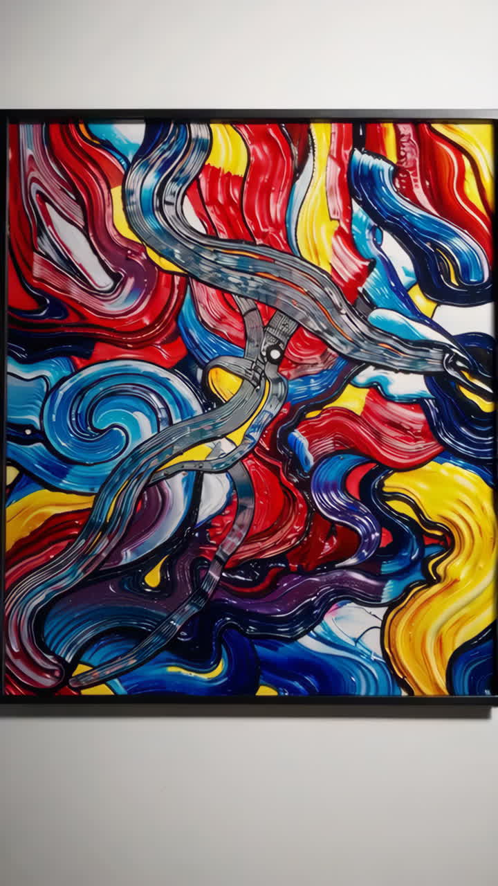 Vibrant Textured Abstract Painting