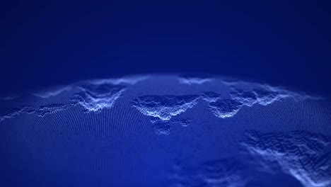 abstract wave with moving dots. flow of particles. technology illustration. 3d rendering