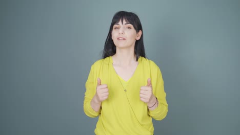 Woman-giving-motivational-speech-to-camera.