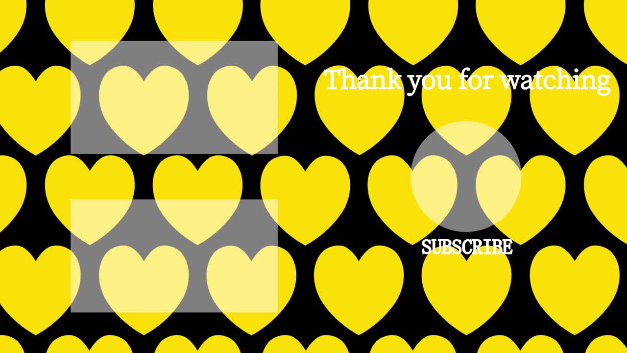 간단한 심장 움직임 엔드 카드 엔딩 스크린 모션 그래픽