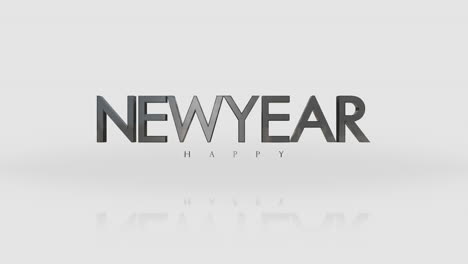 Elegance-style-Happy-New-Year-text-on-white-gradient