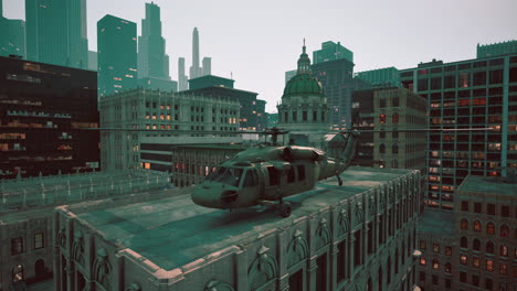 military-helicopter-in-big-city