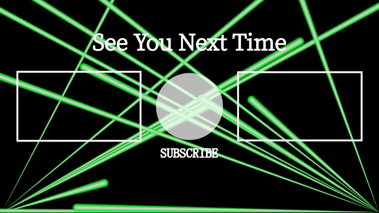 레이저 스테이지 세트  엔드 카드 엔딩 스크린 모션 그래픽