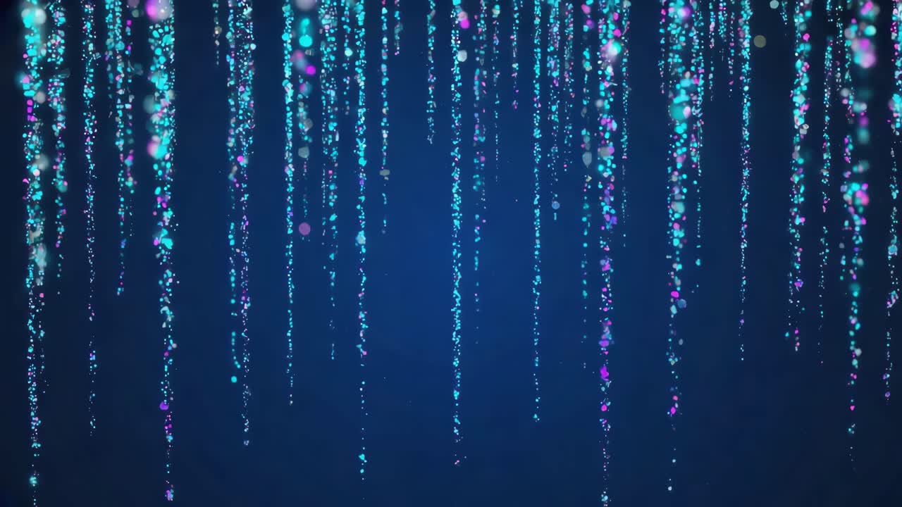 Abstract Glowing Blue and Pink Particle Lines Background