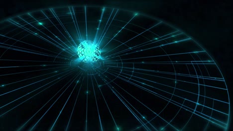 el bucle de ciencia ficción futurista