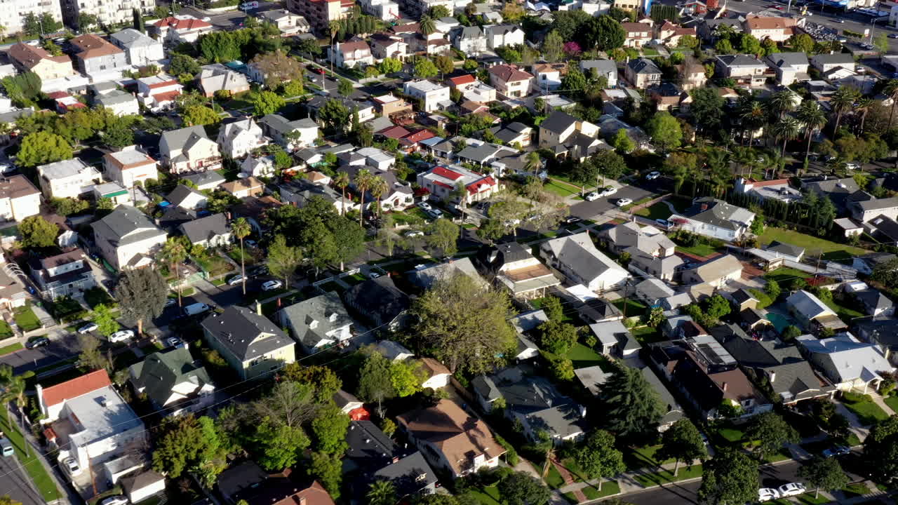 Drone Shot ofLos Angeles Neighborhood
