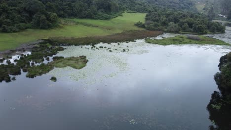 Lago-Kookal-Y-Valle-Del-Bosque-Tropical,-Kodaikanal,-Tamil-Nadu,-India