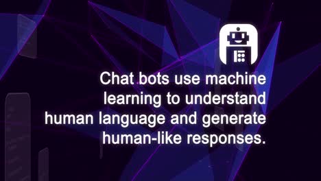 animation of artificial intelligence text and data processing