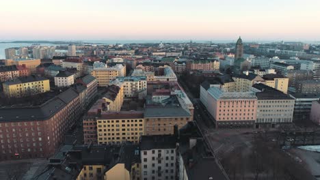 aerial shot of helsinki