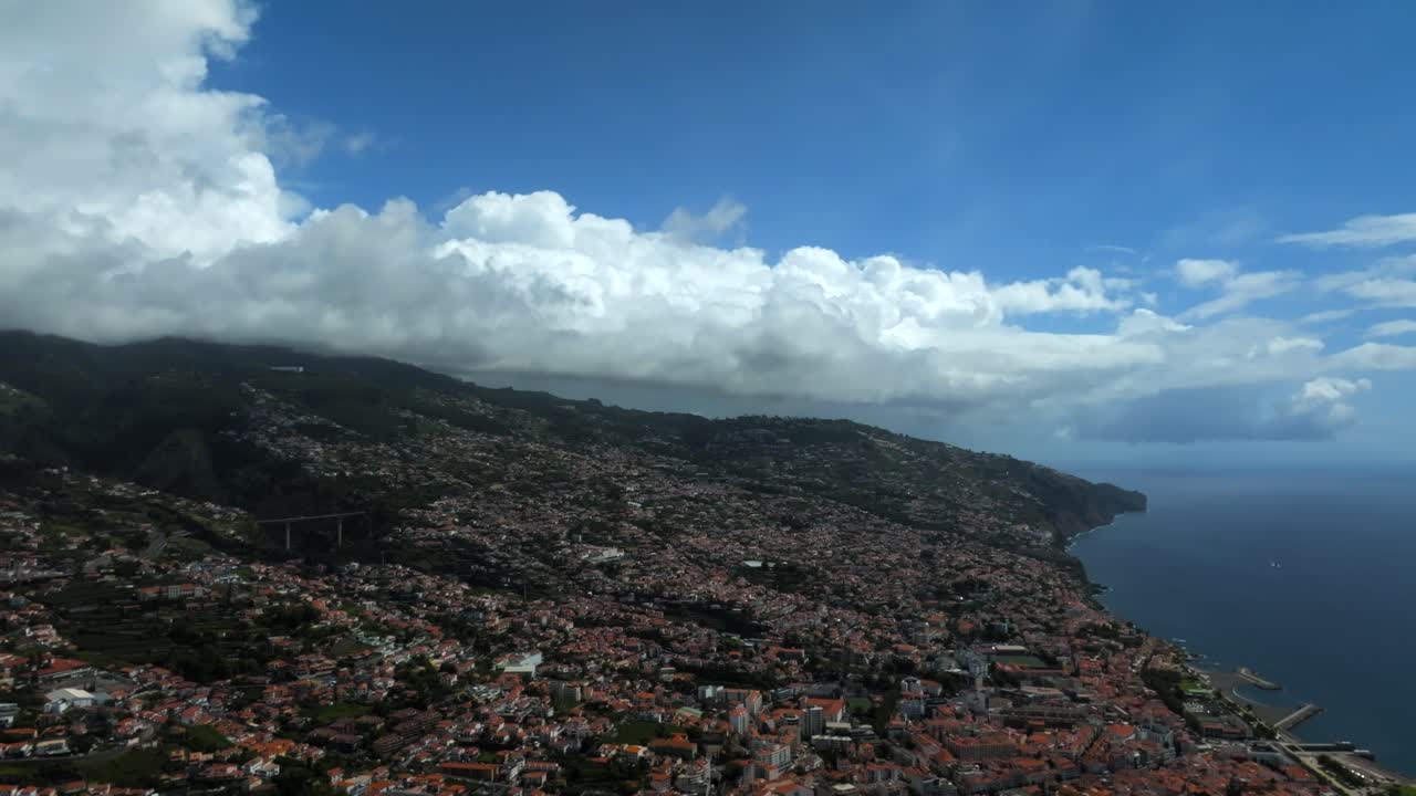 imágenes filmadas en madeira, portugal, en la ciudad capital de funchal