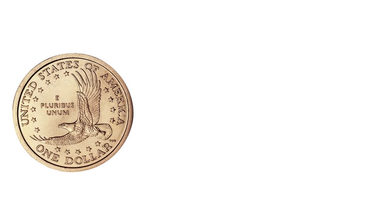 animación de monedas de dólar, fondo de imágenes de 4k