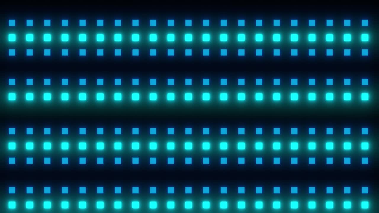 Abstract Glowing Square Light Patterns