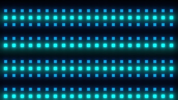 Abstract Glowing Square Light Patterns