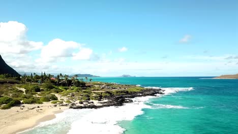 Hawaii---Fliegen-über-Makapuu-Beach-Teil-2