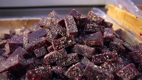production sweety candies. desert producing confectionery.