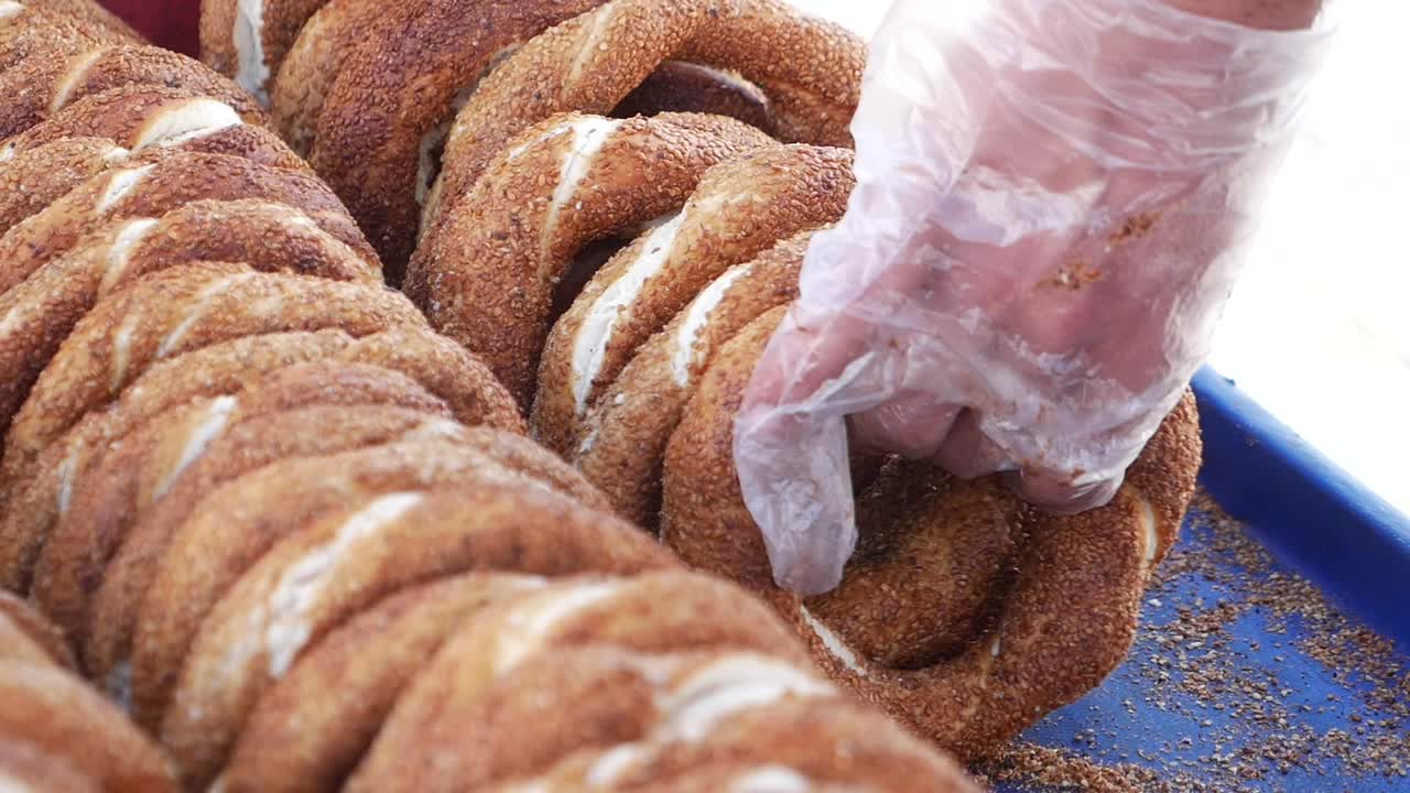 bagels de sésamo turco