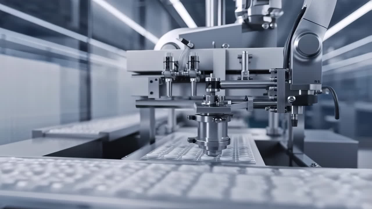 Automated industrial manufacturing process