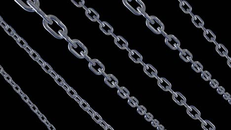 metal chain link connection loop animation