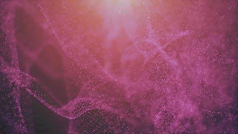 fondo abstracto renderizado en 3d. partículas caóticas con tamaño aleatorio