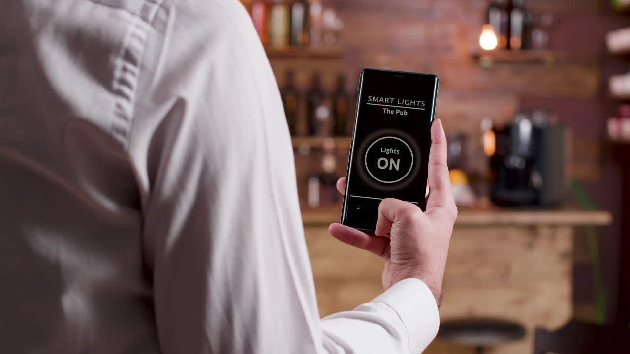 Smart Lights Control App in a Pub