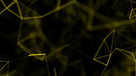 el fondo perfecto para diferentes conceptos de ciencias. plexo amarillo sobre fondo negro.