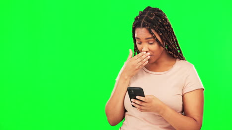 Phone,-omg-and-mockup-with-a-black-woman