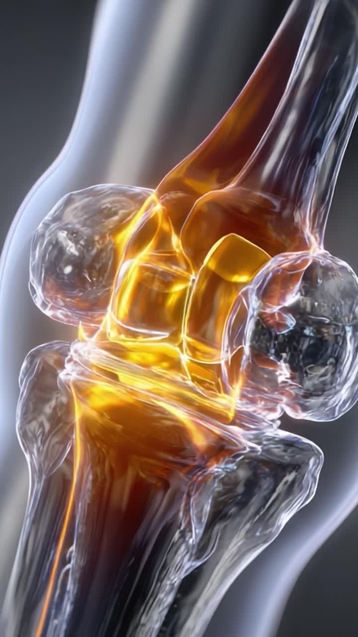 Anatomical Visualization of a Human Knee Joint: Detailed Insights into Articular Structure and Synovial Fluid Mechanics