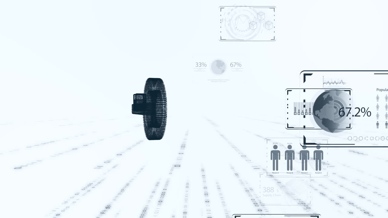 tecnología 5g y ai, concepto de red de comunicación global. gráfico de negocios 6g. negocios globales.