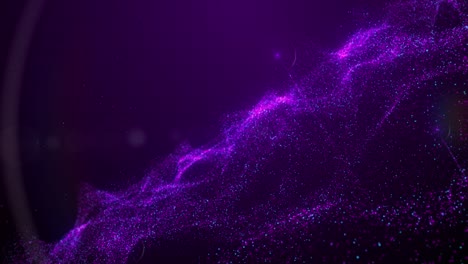 abstract purple and pink particle waves