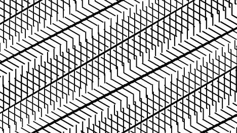 stairs pattern motion background abstract loop black and white