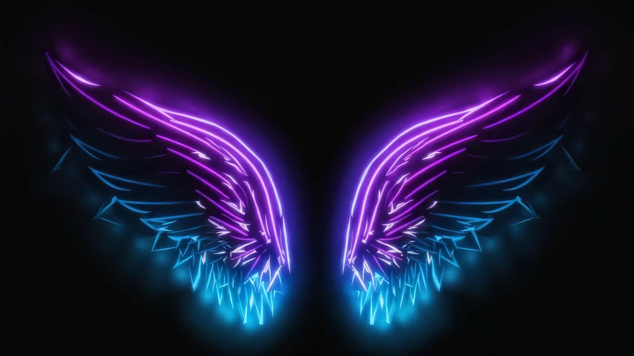 Neon Wings Art