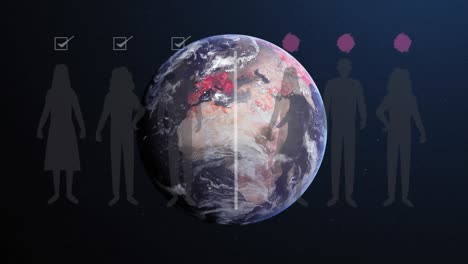 Animation-of-covid-19-cells-over-people-silhouettes-and-globe