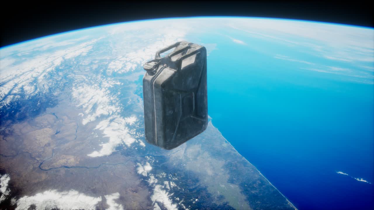 지구  ⁇ 도에 있는 금속 빈티지와 더러운 제리칸