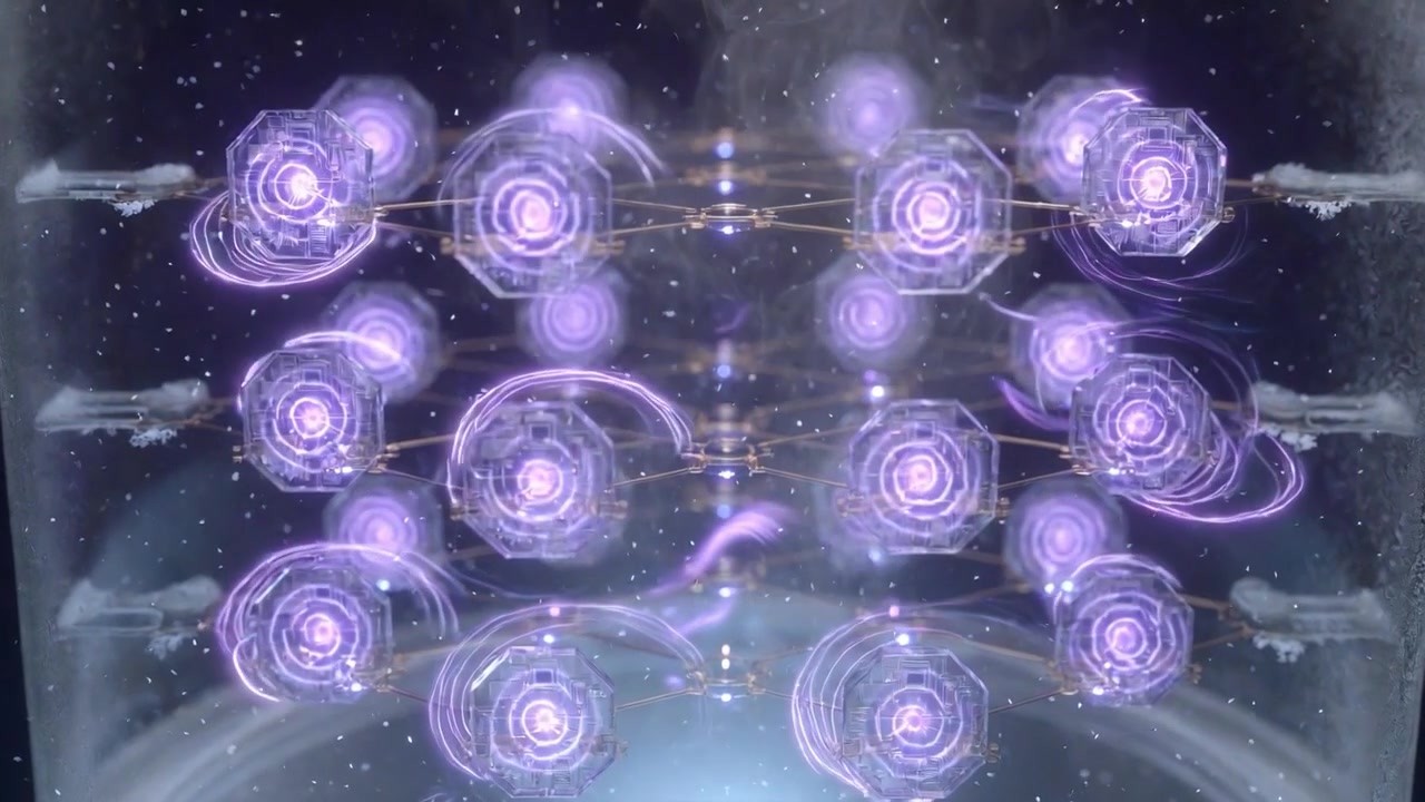 Rete ad alta tecnologia di moduli luminosi con connessioni energetiche.