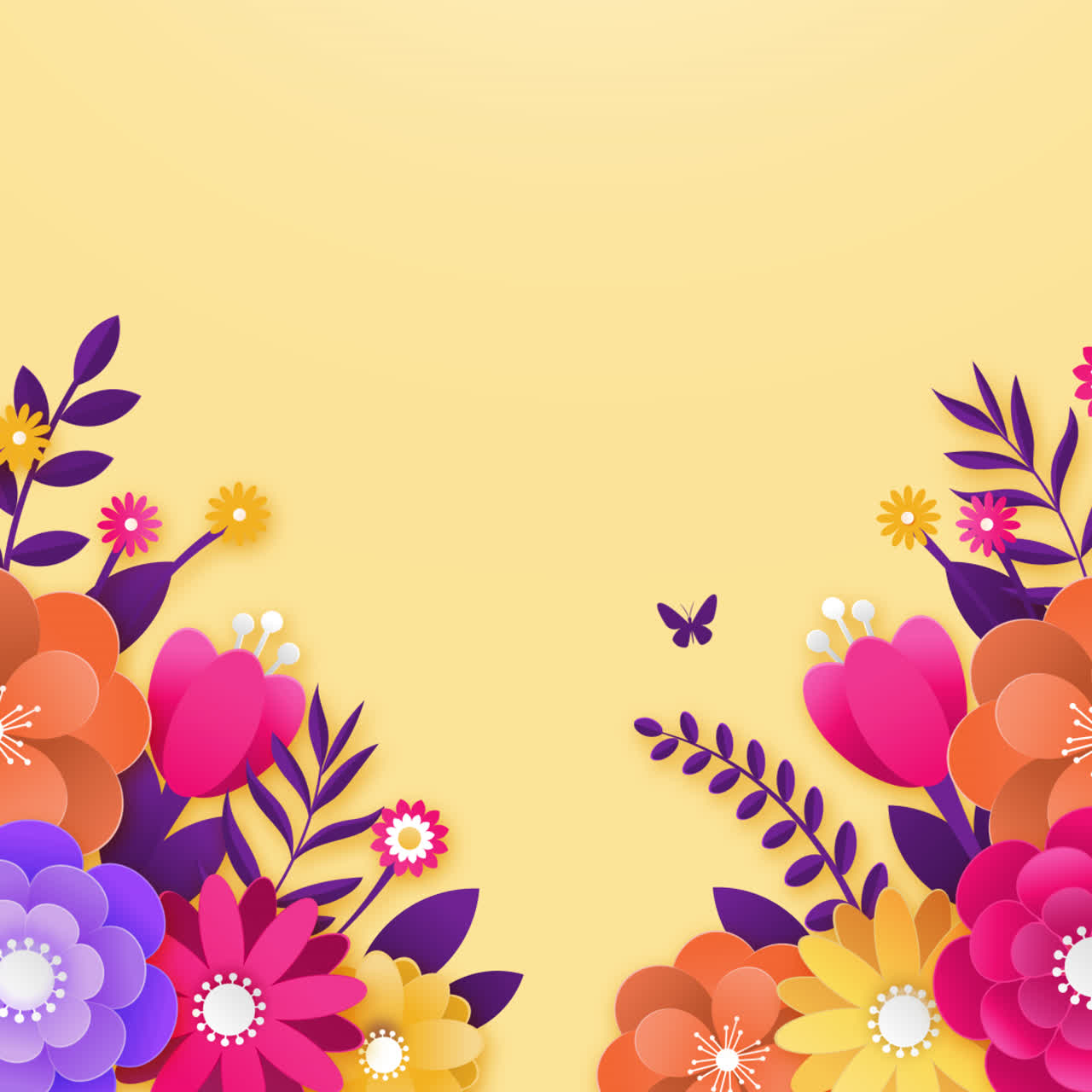 Paper Flower Background