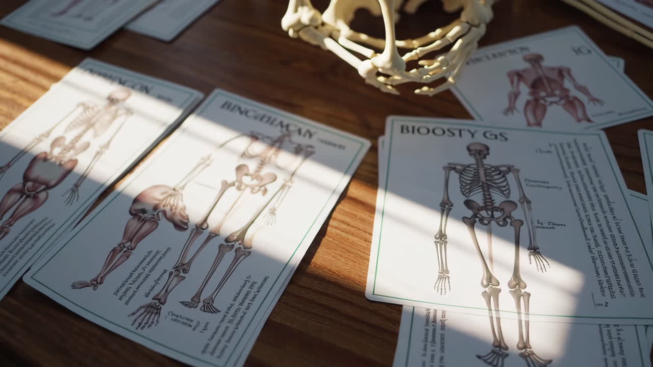 Human Skeleton Anatomy Diagrams and Model