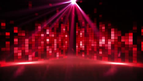 Animation-of-purple-cloud-with-spotlights-and-red-graphic-music-equalizer